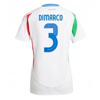 Maglia Calcio Italia Federico Dimarco #3 Seconda Divisa Donna Europei 2024 Manica Corta